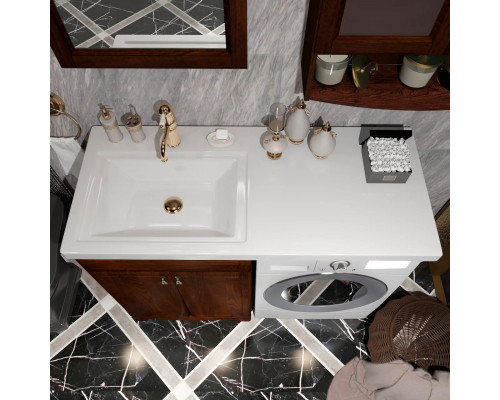 Мебель для ванной Opadiris Клио 120 под стиральную машину орех антикварный (R)