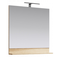 Зеркало Aqwella Фостер 80, с полочкой, дуб сонома, FOS0208DS