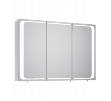 Зеркальный шкаф Aqwella Milan, 100 см, с подсветкой, белый, Mil.04.10