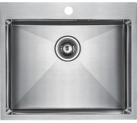 Мойка кухонная Paulmark Isar PM805951-BS брашированная нержавеющая сталь