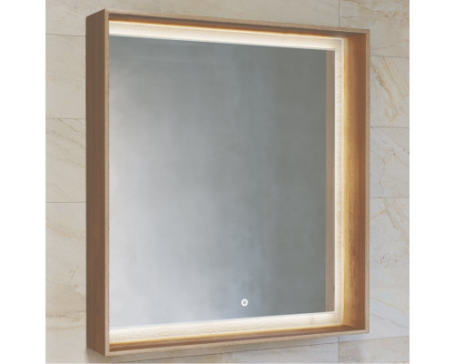 Зеркало Raval Frame 75 дуб трюфель, с подсветкой