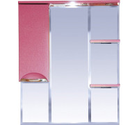 Зеркало-шкаф Misty Жасмин 85 с подсветкой, розовый L