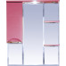 Зеркало-шкаф Misty Жасмин 85 с подсветкой, розовый L