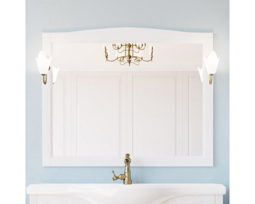Мебель для ванной ValenHouse Эллина 120 белая, фурнитура бронза