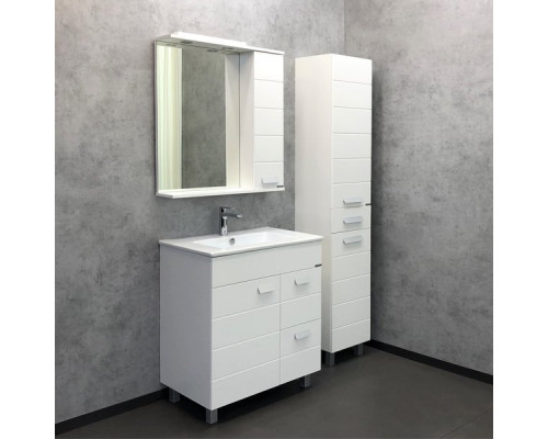 Мебель для ванной Comforty Модена М 75, напольная, белая матовая