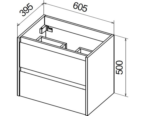 Тумба с раковиной BelBagno Kraft 39 60 rovere tabacco