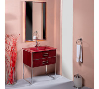 Мебель для ванной Armadi Art Monaco 80 бордо, хром
