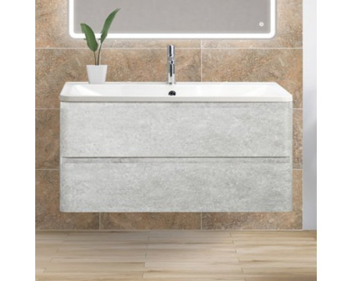 Мебель для ванной BelBagno Albano 100 подвесная, cemento verona grigio