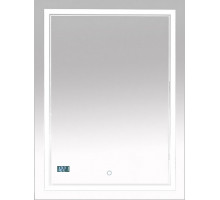 Зеркало Misty Неон 2 LED 60x80, с часами, сенсор на зеркале