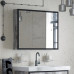 Зеркало-шкаф Corozo Айрон 90 черный, антик