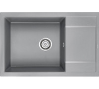 Мойка кухонная Paulmark PM317850-GRM серый металлик