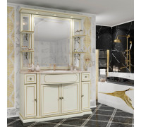 Мебель для ванной Opadiris Корсо-оро №11 слоновая кость с золотой патиной