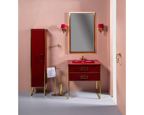 Мебель для ванной Armadi Art Monaco 80 бордо, золото