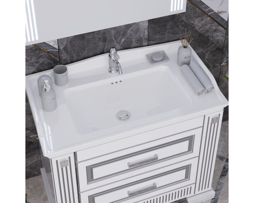 Мебель для ванной Opadiris Оникс 100 серебро