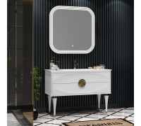 Мебель для ванной Opadiris Ибица 120 белая, фурнитура золото