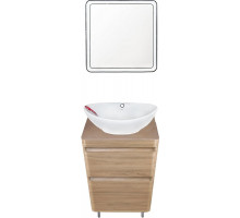 Мебель для ванной Style Line Атлантика 60 Люкс Plus, напольная, ясень перламутр, бежевая светлая