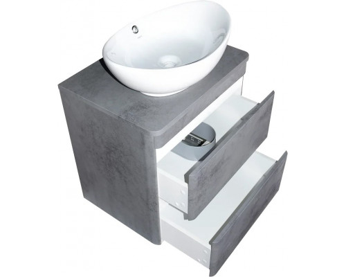 Мебель для ванной Style Line Атлантика 60 Люкс Plus, подвесная, бетон темный