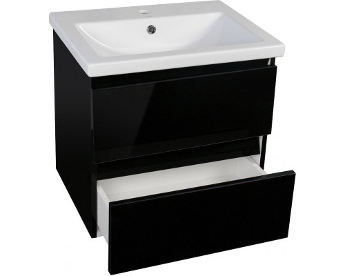 Мебель для ванной Style Line Даймонд 60 Люкс Plus подвесная, черная