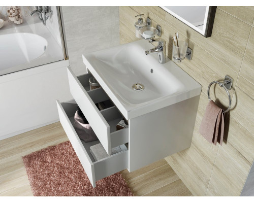 Мебель для ванной Aquanet Rosso 60 белая, дуб рошелье