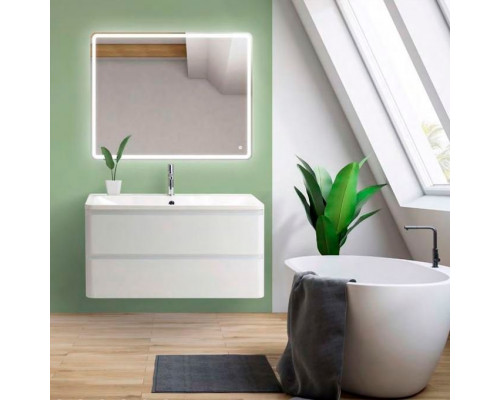 Мебель для ванной BelBagno Albano 80 подвесная, bianco lucido