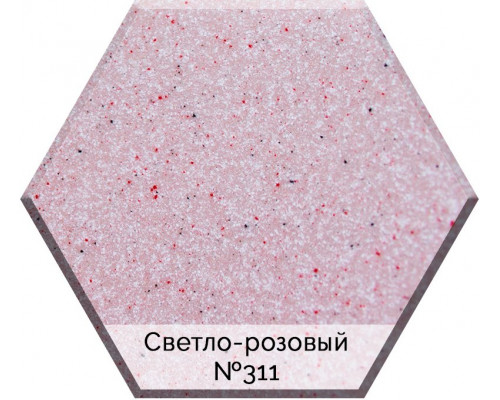 Мойка кухонная AquaGranitEx M-14 светло-розовая