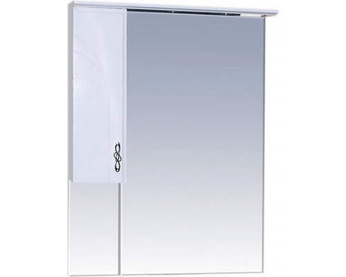 Зеркало-шкаф Misty Сицилия 65 L с подсветкой, белая эмаль