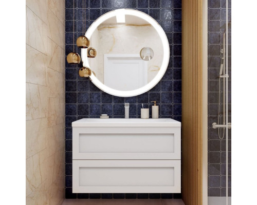 Мебель для ванной Art&Max Platino 90, подвесная, белый глянец