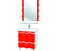 Мебель для ванной Bellezza Мари Волна 80 белая/красная