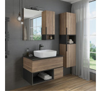 Мебель для ванной Comforty Штутгарт 90, дуб темно-коричневый