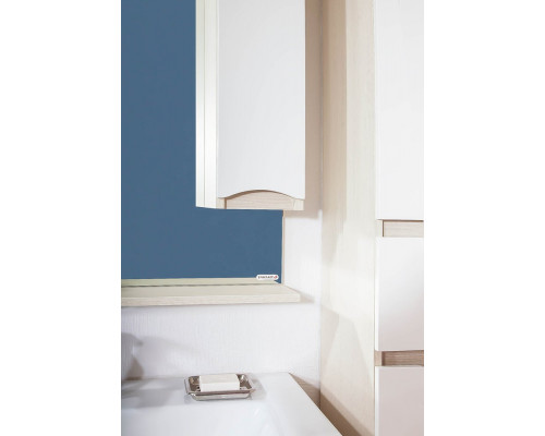 Зеркало-шкаф Бриклаер Токио 60 R светлая лиственница, белый глянец