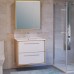 Мебель для ванной Raval Frame 75 белая, дуб сонома, подвесная