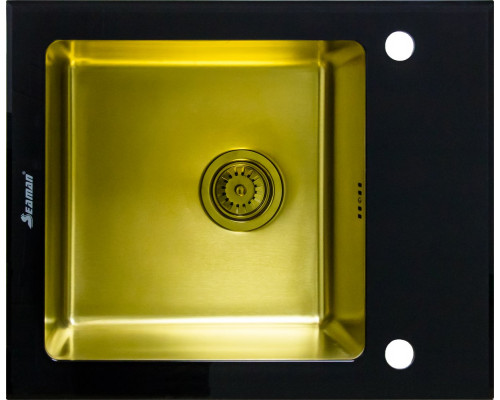 Мойка кухонная Seaman Eco Glass SMG-610B-Gold