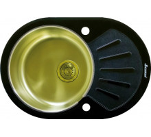 Мойка кухонная Seaman Eco Glass SMG-730B Gold