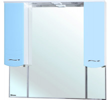 Зеркало-шкаф Bellezza Мари 105 белый/голубой