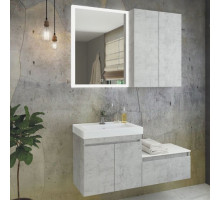Мебель для ванной Comforty Осло 60, подвесная, бетон светлый
