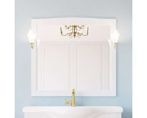 Мебель для ванной ValenHouse Эллина 105 белая, фурнитура золото