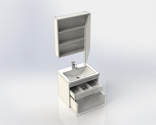 Мебель для ванной Aquanet Порто 60 белая