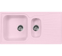 Мойка кухонная AquaGranitEx M-09к светло-розовая