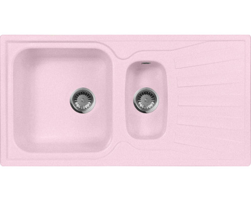 Мойка кухонная AquaGranitEx M-09к светло-розовая