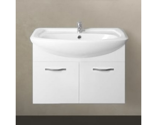 Мебель для ванной 1MarKa Вита 65П с 2 дверцами, белый глянец