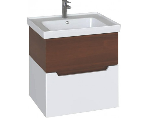Мебель для ванной Sanstar Valencia 80, подвесная, орех ноче эко, белый
