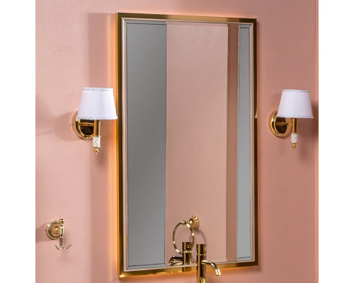 Зеркало Armadi Art Monaco 70 капучино, золото, с подсветкой