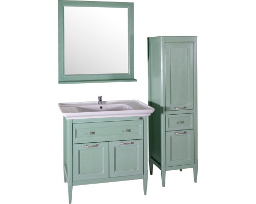 Мебель для ванной ASB-Woodline Гранда 85 зеленая