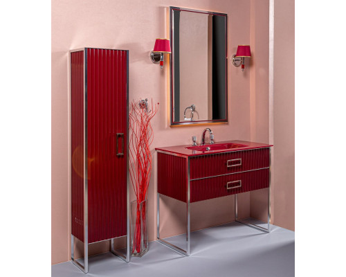 Мебель для ванной Armadi Art Monaco 100 бордо, хром