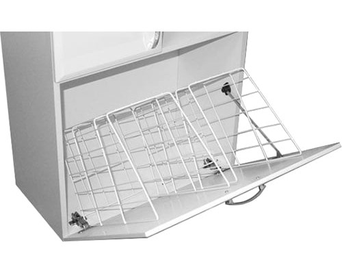 Шкаф Vod-Ok 60 над стиральной машиной, с бельевой корзиной, венге