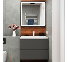 Мебель для ванной Art&Max Bianchi 75, подвесная, серый матовый