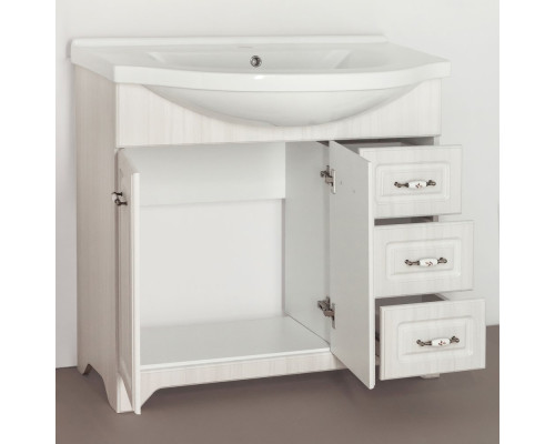 Мебель для ванной Style Line Олеандр-2 90 Люкс, рельеф пастель