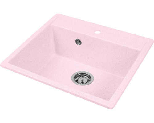 Мойка кухонная AquaGranitEx M-56 светло-розовая