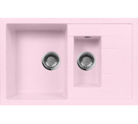 Мойка кухонная AquaGranitEx M-21k светло-розовая