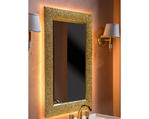 Зеркало Armadi Art NeoArt Aura 60 золото с подсветкой